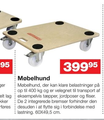 Bauhaus Møbelhund tilbud