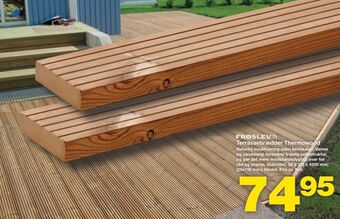 Bauhaus Terrassebrædder thermowood tilbud