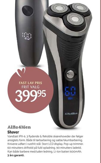 Kop & Kande Shaver tilbud
