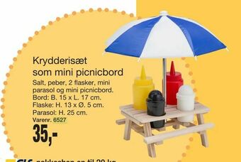 Harald Nyborg Krydderisæt som mini picnicbord tilbud