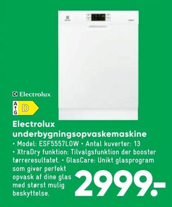 Bilka Electrolux underbygningsopvaskemaskine tilbud