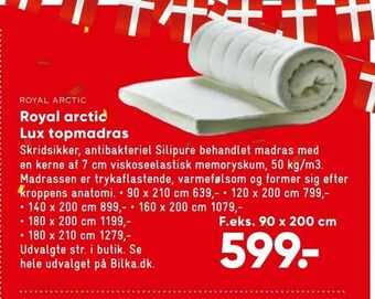 Bilka Royal arctic Lux topmadras tilbud