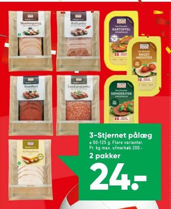 Bilka 3-Stjernet pålæg tilbud