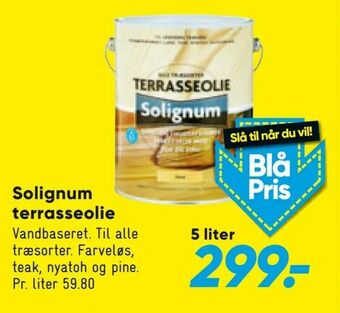 Bilka Solignum terrasseolie tilbud