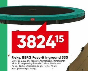 Bilka BERG Favorit inground 330 tilbud
