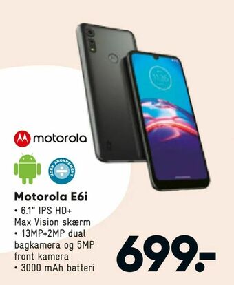 Bilka Motorola E6i tilbud