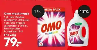 Bilka Omo maskinvask tilbud