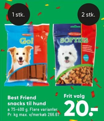 Bilka Best Friend snacks til hund tilbud