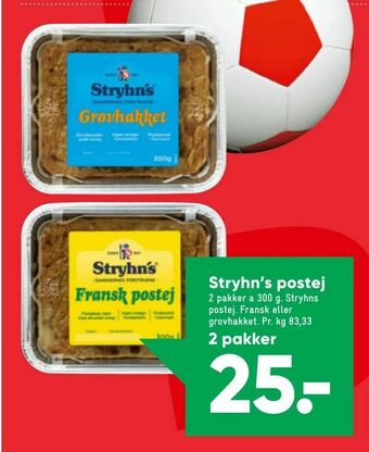 Bilka Stryhn's postej tilbud