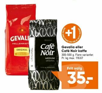 Bilka Gevalia eller Café Noir kaffe tilbud