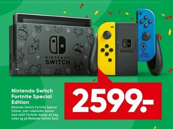 Bilka Nintendo Switch Fortnite Special Edition tilbud