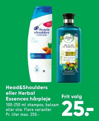 Bilka Head&Shoulders eller Herbal Essences hårpleje tilbud