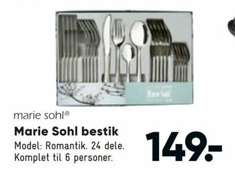 Bilka Marie Sohl bestik tilbud