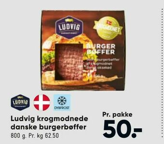 Bilka Ludvig krogmodnede danske burgerbøffer tilbud