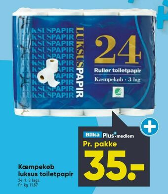 Bilka Kæmpekøb luksus toiletpapir tilbud