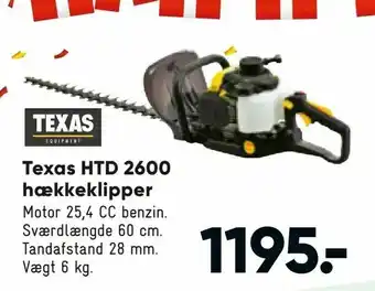 Bilka Texas HTD 2600 hækkeklipper tilbud