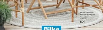 Bilka Smilla udendørs fladvævet tæppe tilbud