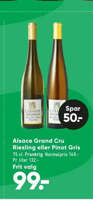 Alsace Grand Cru Riesling eller Pinot Gris