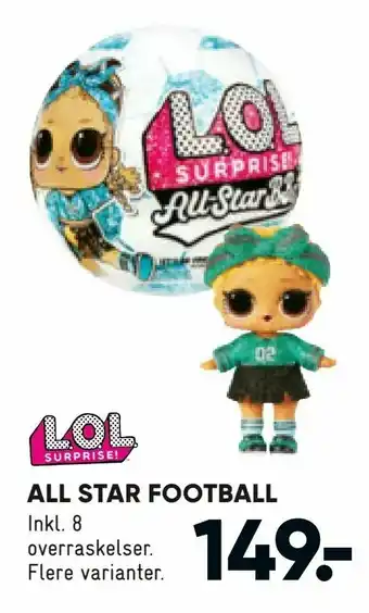 Bilka All star football tilbud
