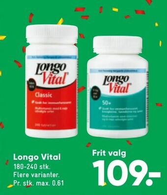 Bilka Longo Vital tilbud