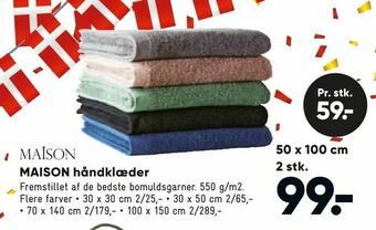 Bilka MAISON håndklæder tilbud