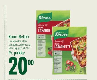 Min Købmand Knorr pastaretter tilbud