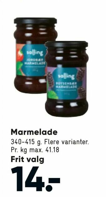 Bilka Marmelade tilbud