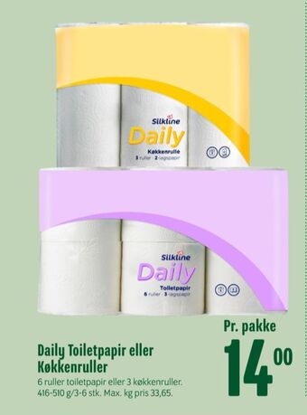 Min Købmand Daily toiletpapir tilbud