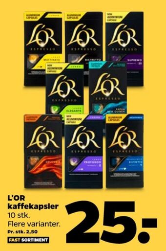Netto Lor kaffekapsler tilbud