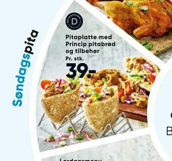 Bilka Pitaplatte med Princip pitabrød og tilbehør tilbud
