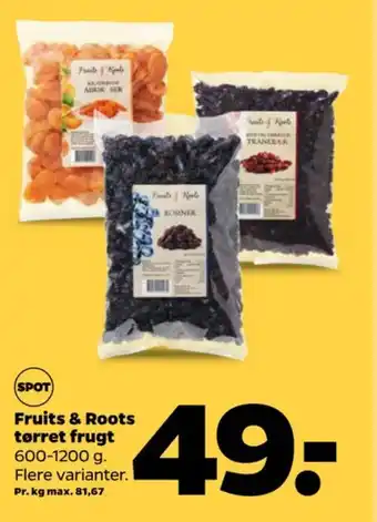 Fruits & roots rosiner