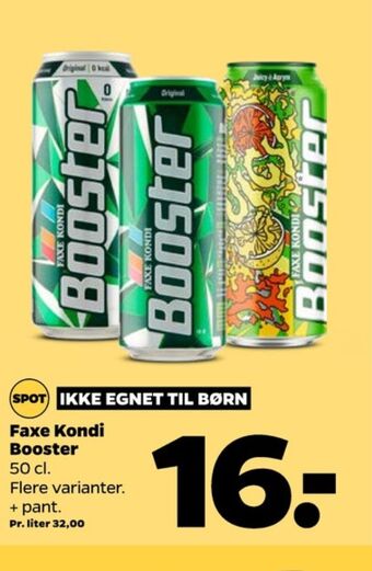 Netto Booster energidrik tilbud
