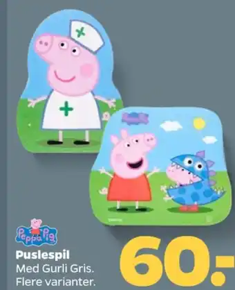 Peppa pig puslespil