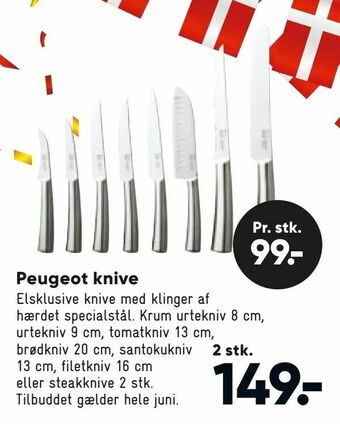 Bilka Peugeot knive tilbud