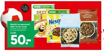 Bilka Nestlé morgenmad eller Vores mysli tilbud