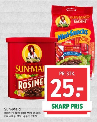 Sun maid rosiner