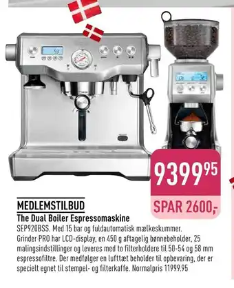 Imerco The dual boiler espressomaskine tilbud