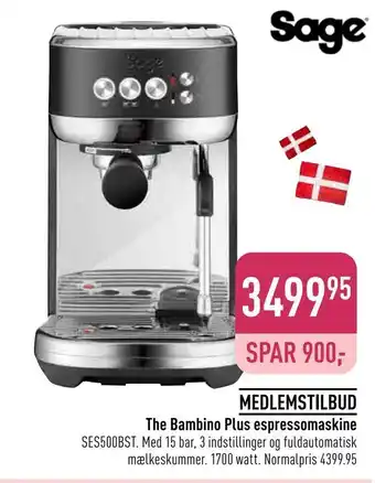 The bambino plus espressomaskine