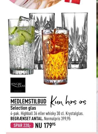 Selection glas