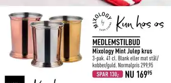 Mixology mint julep krus