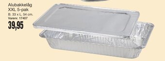 Harald Nyborg Alubakkelåg XXL 5-pak tilbud