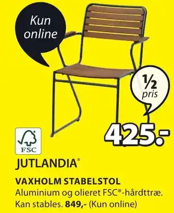 JYSK Jutlandia Vaxholm Stabelstol tilbud