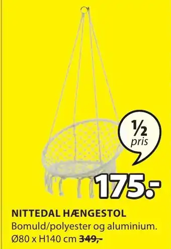 JYSK Nittedal Hængestol tilbud