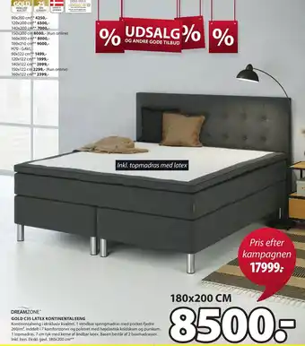 Dreamzone Gold C35 Latex Kontinentalseng