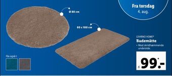 Lidl Bademåtte tilbud