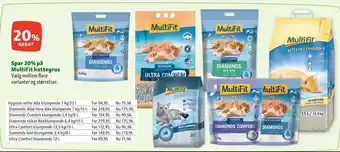 Spar 20% på multifit kattegrus