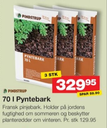 Bauhaus Pindstrup pyntebark tilbud