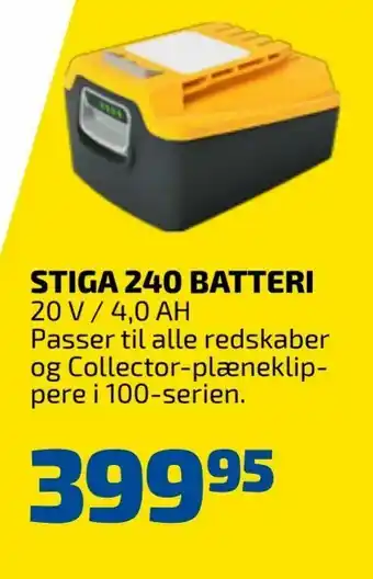 Davidsen Stiga 240 batteri tilbud