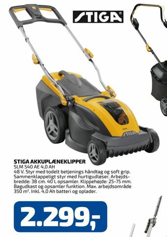 Davidsen Stiga akkuplæneklipper tilbud