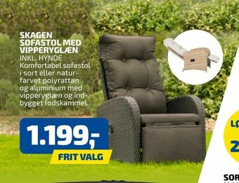 Skagen sofastol med vipperyglæn